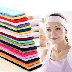 Towel men and women cotton sweat-absorbent headband hair band wash face cotton headband hair band