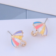 925 silber Nadel Delicate Koreanischen Mode Süße OL Regenschirm Ohrringe