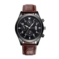 Leather with quartz waterproof multifunctional calendar business watchpicture20