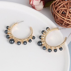 Korea C-shaped pearl earrings vintage earrings wholesale