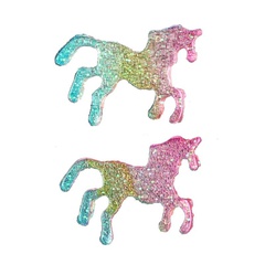 New Color Pony Earrings Animal Earrings Glitter Pony Earrings Women Jewelry