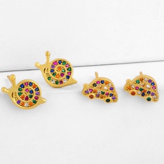 earrings zircon earrings Korean cute insect snail earrings diamond jewelry wholesale