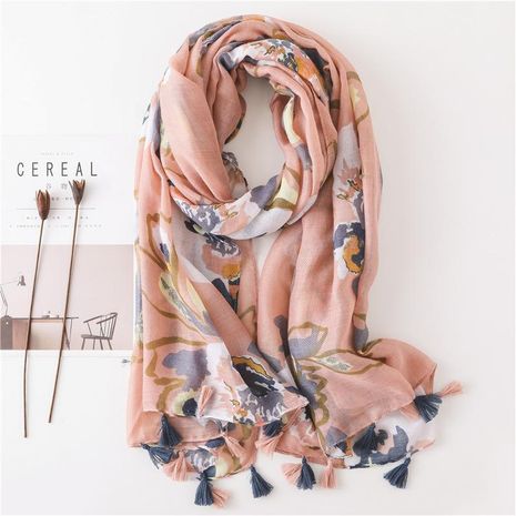 Autumn and winter women's cotton scarf fashion splash ink flowers fashion sun shawl's discount tags