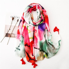Shawl female summer scarf spring and autumn wild thin scarf scarf air conditioning shawl beach towel sun shawl scarf