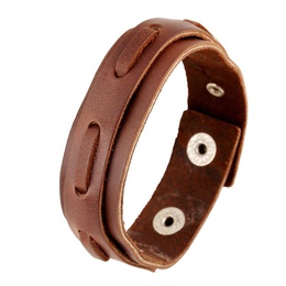 Simple leather bracelet mens ladies retro leather rope braided bracelet leather jewelrypicture7