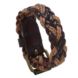 New vintage woven leather bracelet simple mens jewelry leather braceletpicture7