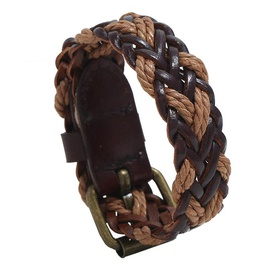 New vintage woven leather bracelet simple mens jewelry leather braceletpicture13