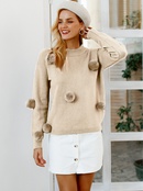 2019 new wide sweater with black fur ball fashion women39s wholesalepicture32