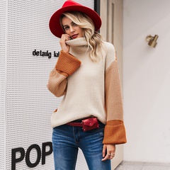 2019 new sleeve stitching sweater fashion women's wholesale