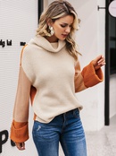 2019 new sleeve stitching sweater fashion women39s wholesalepicture32