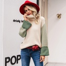 2019 new sleeve stitching sweater fashion women39s wholesalepicture37