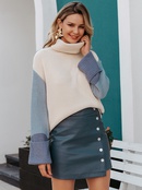 2019 new sleeve stitching sweater fashion women39s wholesalepicture54