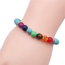 Natural chakra colorful chakra bracelet agate volcanic stone bracelet seven color 8mm yoga lotus braceletpicture23