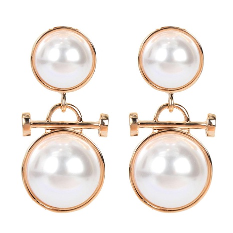 Simple imitation pearl earrings short earrings female earrings's discount tags