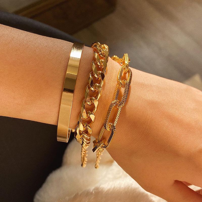 Jewelry Fashion Bracelet Set New Gold Chain Bracelet