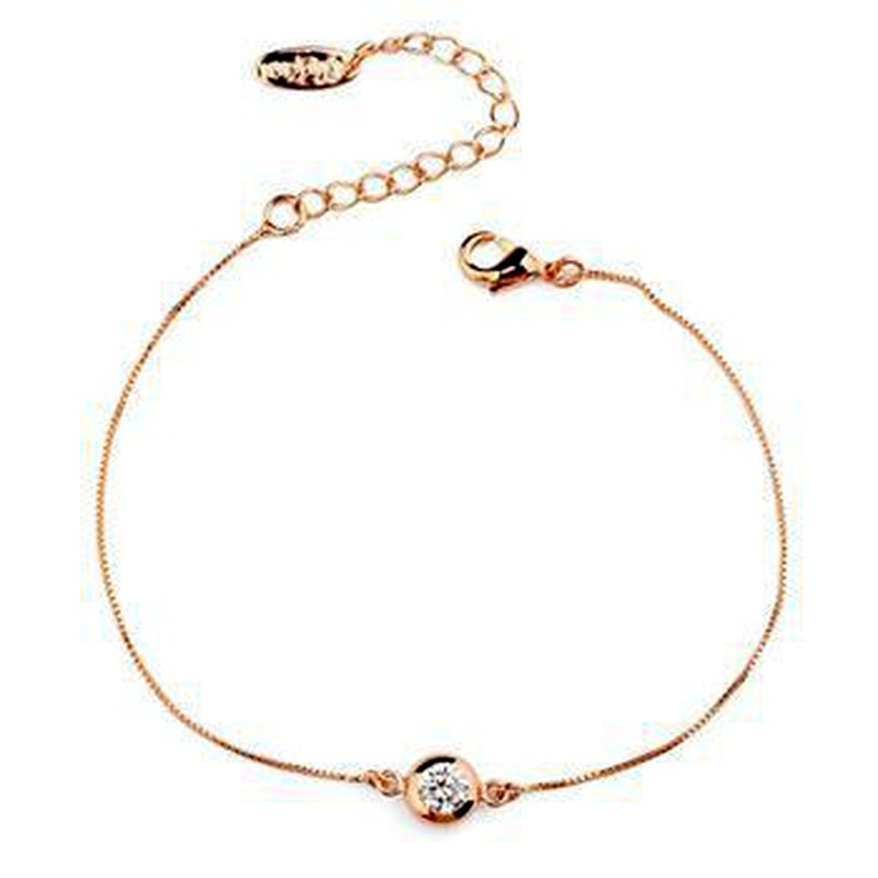 Korean fashion trend single diamond bracelet simple jewelry new jewelry