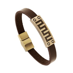 Geometric line alloy bracelet jewelry mixed batch retro bracelet leather bracelet