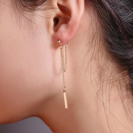 wholesale new earring fashion long fringed earrings Korean simple chain earrings's discount tags