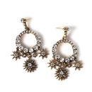 Womens Baroque Water Drop Diamond Stud Earringspicture10