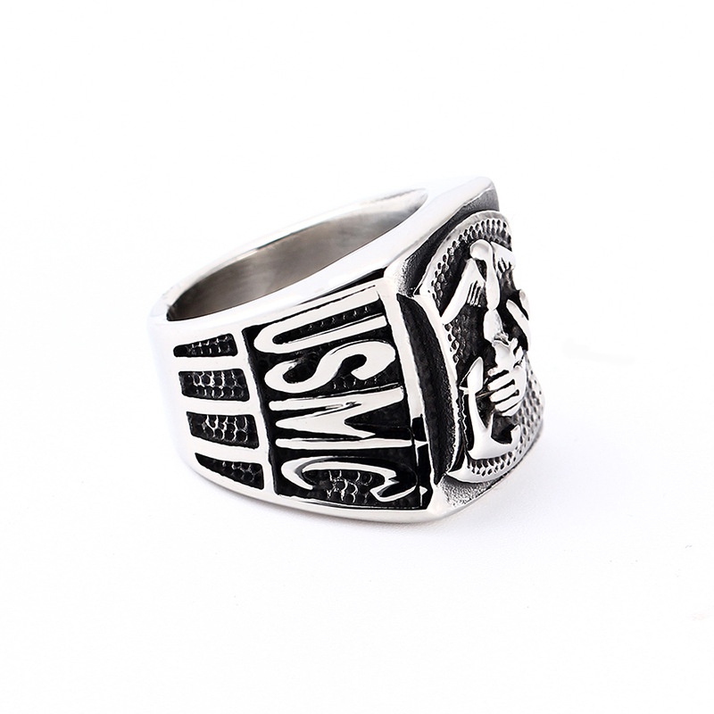 TitaniumStainless Steel Fashion  Ring  Steel color8  Fine Jewelry NHIM1597Steelcolor8