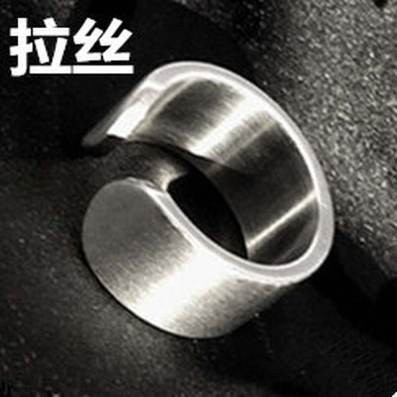 TitaniumStainless Steel Simple  Ring  Brushed matte6  Fine Jewelry NHIM1630Brushedmatte6