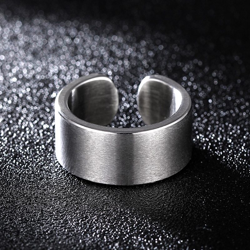 TitaniumStainless Steel Simple  Ring  Brushed matte6  Fine Jewelry NHIM1635Brushedmatte6