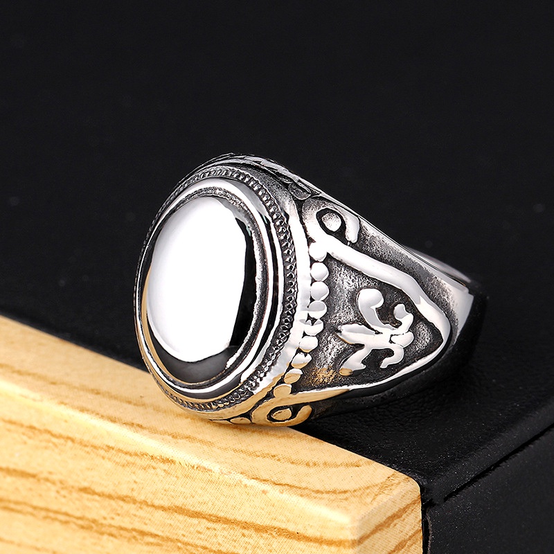 TitaniumStainless Steel Fashion  Ring  Steel color8  Fine Jewelry NHIM1695Steelcolor8