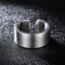 TitaniumStainless Steel Simple  Ring  Brushed matte6  Fine Jewelry NHIM1635Brushedmatte6picture26