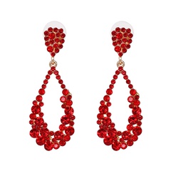 Alloy Fashion Geometric earring  (red)  Fashion Jewelry NHJJ5569-red
