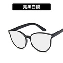Plastic Fashion  glasses  Bright black all gray  Fashion Accessories NHKD0704Brightblackallgraypicture2