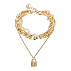 Alloy Fashion Geometric necklace  (One alloy 2283)  Fashion Jewelry NHXR2752-One-alloy-2283