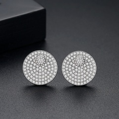 Alloy Fashion Flowers earring  (Platinum-T02F22)  Fashion Jewelry NHTM0653-Platinum-T02F22