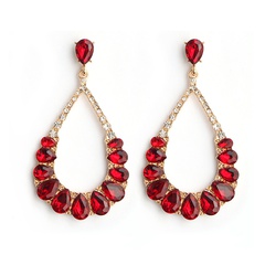 Alloy Fashion Geometric earring  (red)  Fashion Jewelry NHHS0672-red