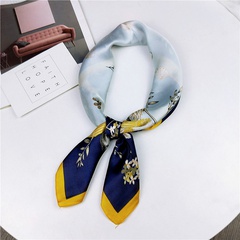 Alloy Korea  scarf  (1 scallop floral blue)   NHMN0370-1-scallop-floral-blue