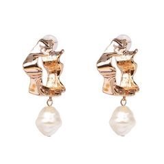 51875 grenz überschreiten der Außenhandel Explosion geometrische Perlen übertriebene Metallstücke goldene Ohrringe weibliche europäische und amerikanische lange Ohrringe