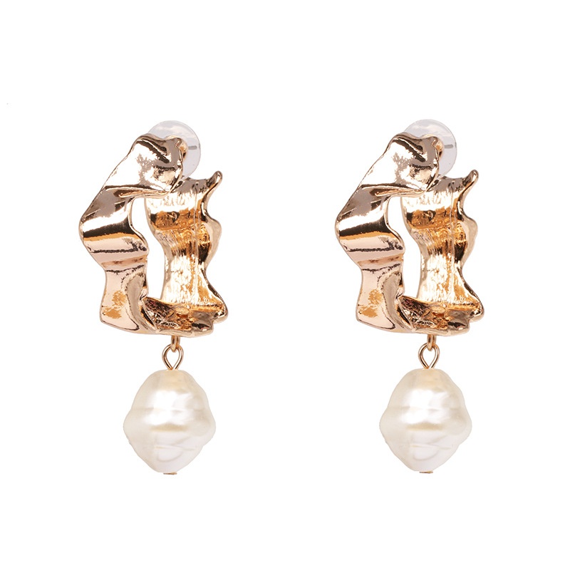 51875 grenz berschreiten der Auenhandel Explosion geometrische Perlen bertriebene Metallstcke goldene Ohrringe weibliche europische und amerikanische lange Ohrringe