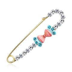Alloy Korea Bows brooch  (AI093-A)  Fashion Jewelry NHDR3212-AI093-A