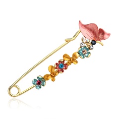 Alloy Korea Flowers brooch  (AI086-A)  Fashion Jewelry NHDR3215-AI086-A