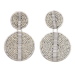 Beads Fashion Tassel earring  (white)  Fashion Jewelry NHJQ11364-white