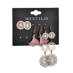 Alloy Fashion Flowers earring  (Pink)  Fashion Jewelry NHBQ1965-Pink