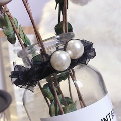 Beads Korea Bows Hair accessories  (white)  Fashion Jewelry NHSM0415-white