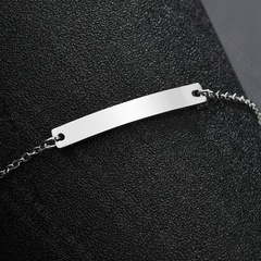 Titanium&Stainless Steel Fashion Geometric bracelet  (Steel color)  Fine Jewelry NHHF1347-Steel-color