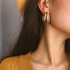 Alloy Simple Geometric earring  (One Asia alloy 1377)  Fashion Jewelry NHXR2770-One-Asia-alloy-1377