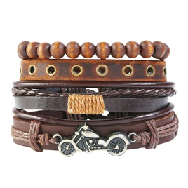 Leather Fashion bolso cesta bracelet  Fourpiece set  Fashion Jewelry NHPK2247Fourpiecesetpicture3