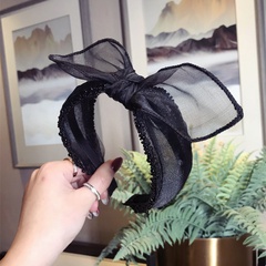 Cloth Simple Bows Hair accessories  (black)  Fashion Jewelry NHSM0409-black
