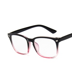Plastic Vintage  glasses  (Bright black - C1)  Fashion Accessories NHKD0848-Bright-black-C1