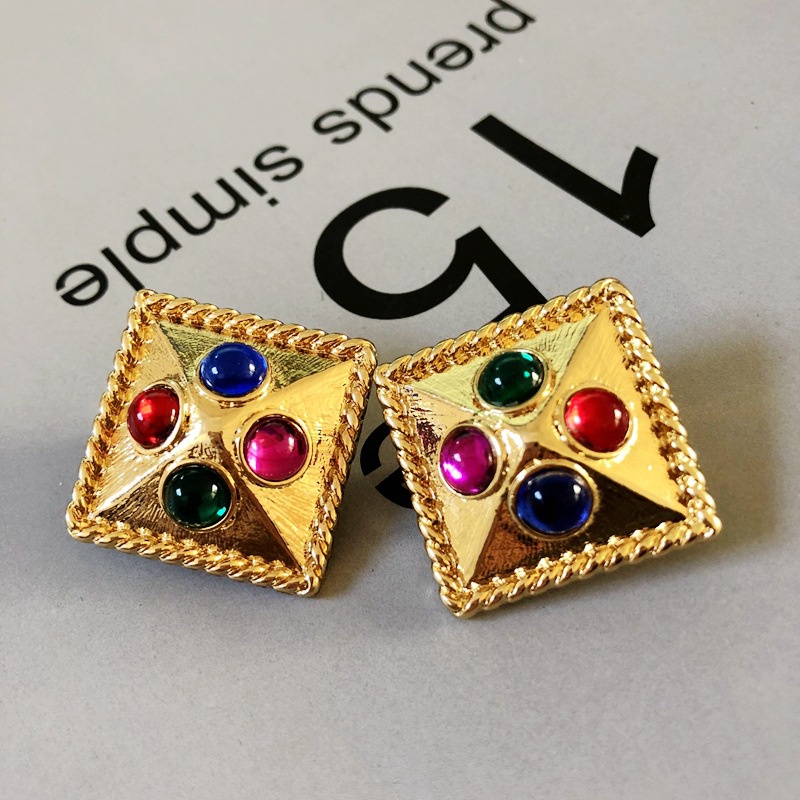 Alloy Vintage Geometric earring  Photo Color  Fashion Jewelry NHOM1646PhotoColor