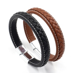 Mens Geometric Leatherette Bracelets & Bangles HM190411116710