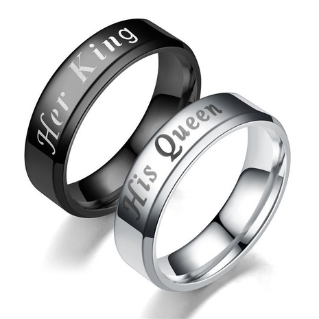 Couple Crown Stainless Steel Rings TP190418118096's discount tags