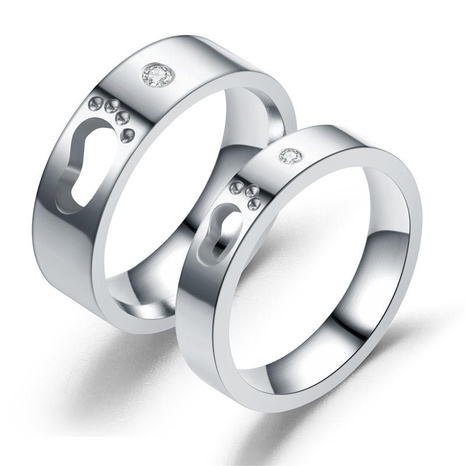 Neuer Paar ring, eleganter Fußabdruck, Fuß eingelegter Diamant ring's discount tags